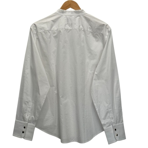 NEW J. CREW Women's Garçon tuxedo button-up shirt in White Cotton Size 14 - Picture 6 of 9